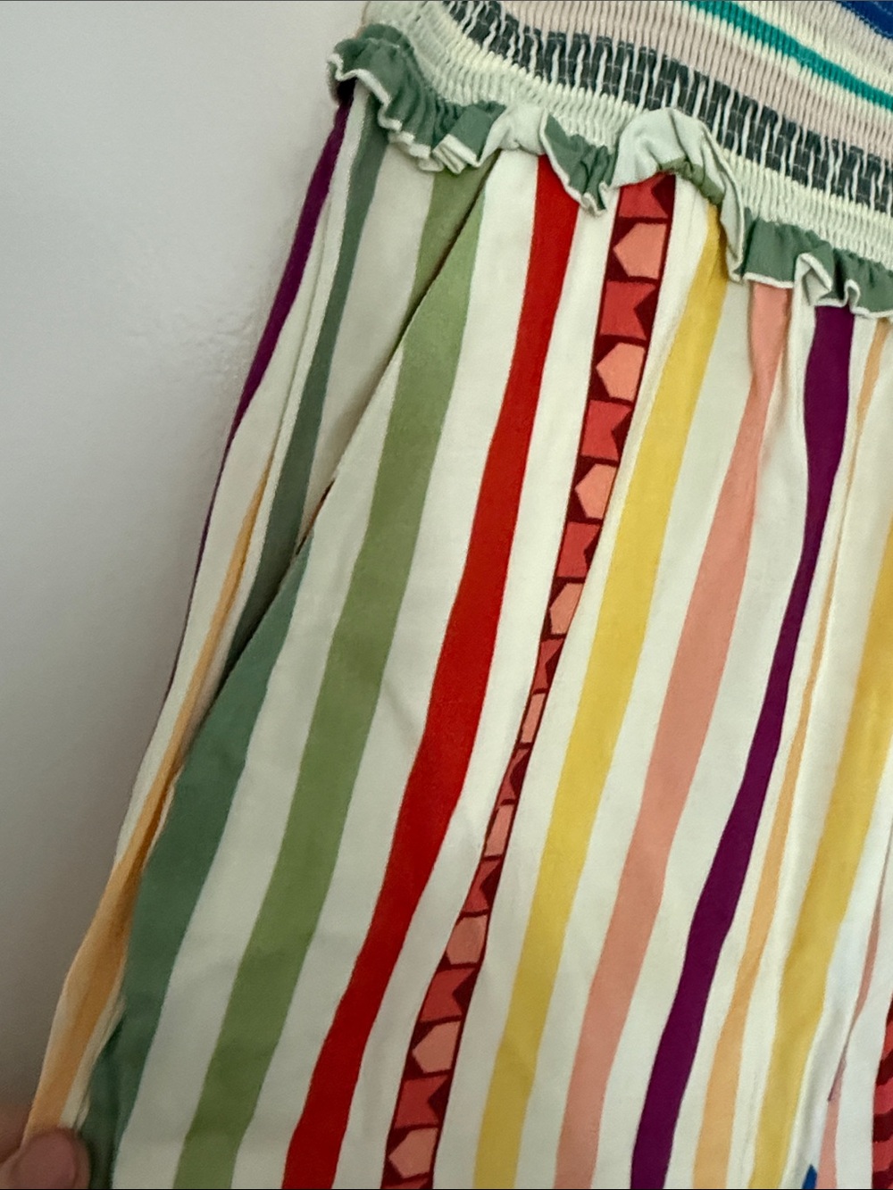 FARM Rio Multicolor Striped Spaghetti-Strap Jumpsuit - Picture 4 of 7